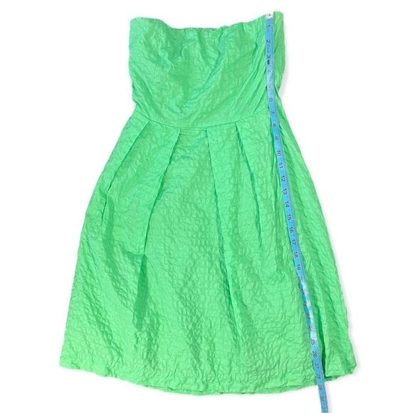J Crew Textured Strapless Fit and Flare Dress sz 0 - Picture 10 of 13